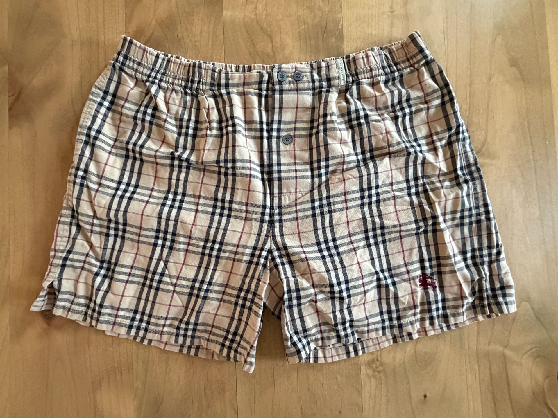 Burberry London Vintage Nova Check Cotton Boxer Shorts Medium